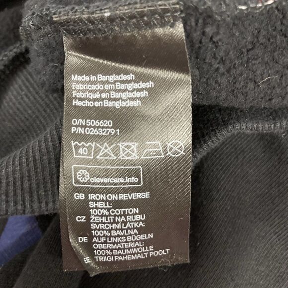 Divided Mens Sweatshirt L Pullover Black Geometric Print Multicolor Crew Neck - Picture 6 of 7